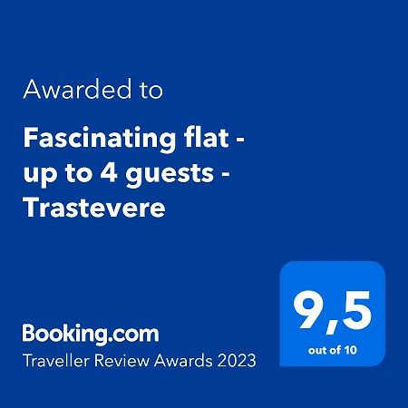 Fascinating Flat - Up To 4 Guests - Trastevere 罗马 外观 照片